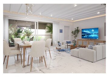 Living Room in 3 BHK Apartment at Sobha Neopolis, Panathur – for Sale
