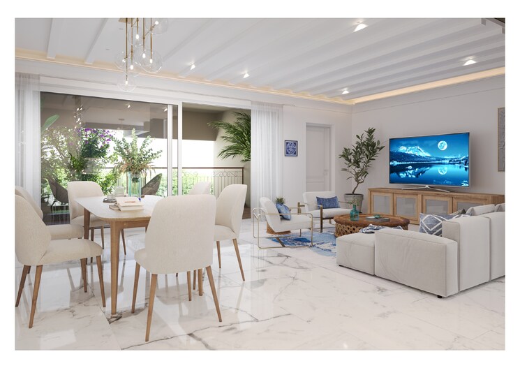 Living Room, sobha-neopolis 3 Bedroom 1915 Sq.Ft. Apartment In Panathur Bangalore 9130561