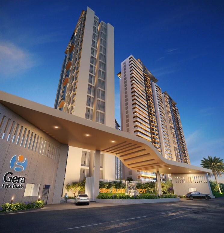 Exterior View, gera-island-of-joy 3 Bedroom 1150 Sq.Ft. Apartment In Kharadi Pune 9130626