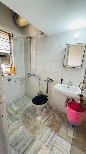Bathroom in 2 BHK Apartment at Raheja Gardens, Wanwadi – for Rent