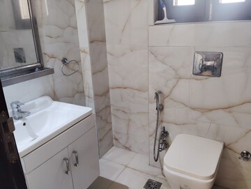 Bathroom in 3 BHK Builder Floor at Jungpura Extension – for Rent