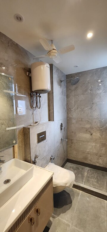 Bathroom in 2 BHK Builder Floor at Jungpura Extension – for Rent