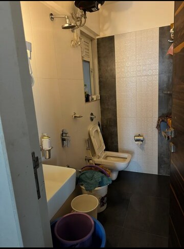 Bathroom in 1 BHK Apartment at Satra One, Goregaon West – for Rent