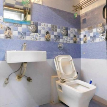 Bathroom in 2 BHK Apartment at Ganga Vihar Co-operative Housing Society, Raheja Twp – for Rent