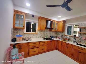 Kitchen in 3 BHK Apartment at Rajapushpa Atria, Gachibowli – for Rent