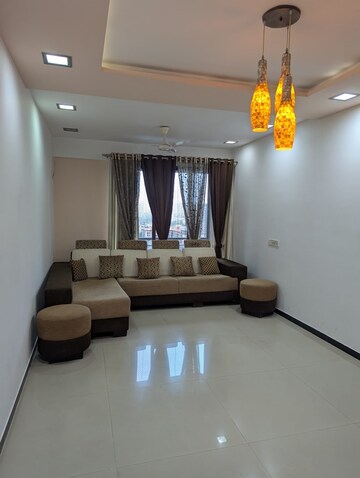Living Room in 2 BHK Apartment at Jaydeep Park, Majiwada – for Rent
