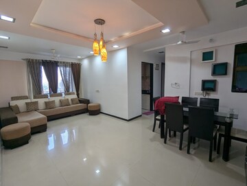Living Room in 2 BHK Apartment at Jaydeep Park, Majiwada – for Rent
