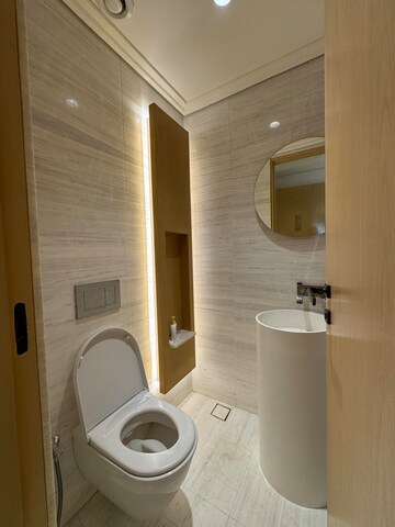 Bathroom in 3 BHK Apartment at Lodha The World Towers World One Tier 2, Worli – for Rent