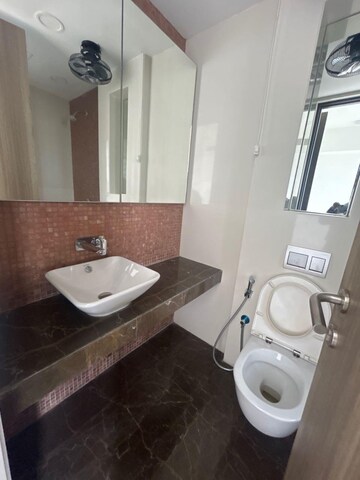 Bathroom in 3 BHK Apartment at Lodha Marquise, Worli – for Rent
