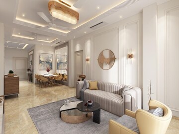Living Room in 3 BHK Apartment at Indiabulls Sky Forest, Lower Parel – for Rent