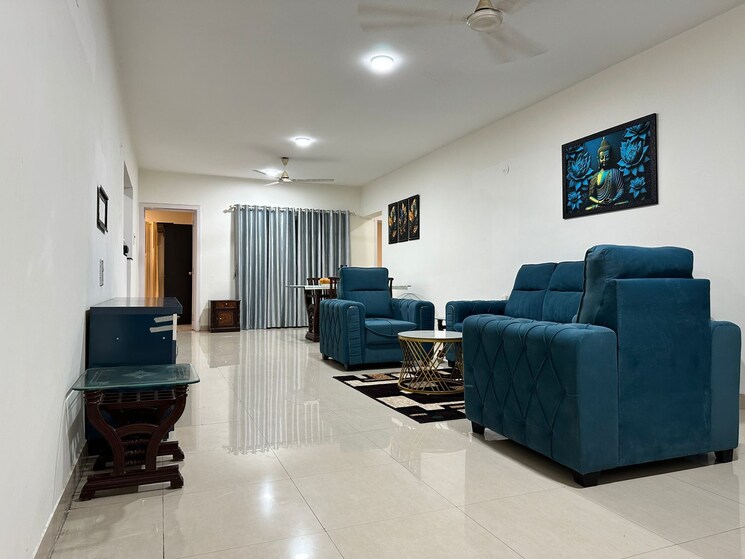 Living Room, pristine-zircon 3 Bedroom 1500 Sq.Ft. Apartment In Viman Nagar Pune 9131584