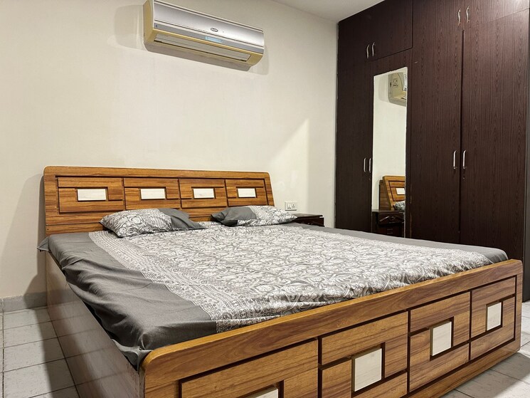 Bedroom, pristine-zircon 3 Bedroom 1500 Sq.Ft. Apartment In Viman Nagar Pune 9131584