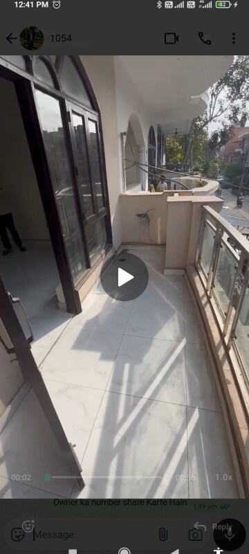 Balcony in 2 BHK Builder Floor at Greenwood City, Sector 40 – for Rent