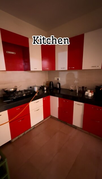 Kitchen in 3 BHK Apartment at UPAVP Bhagirathi Enclave, Raebareli Road – for Rent