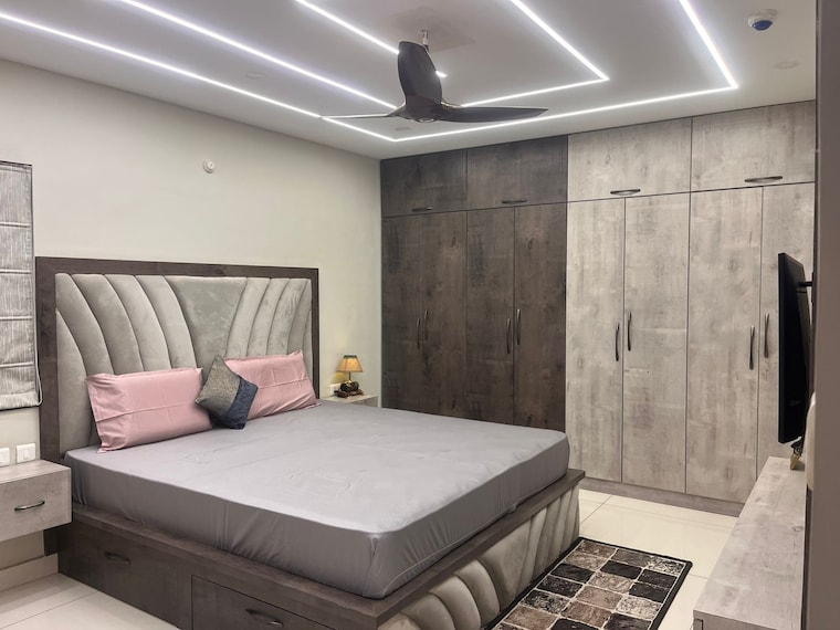 Bedroom, my-home-krishe 3 Bedroom 1835 Sq.Ft. Apartment In Financial District Hyderabad 9131776