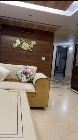 Living Room in 3 BHK Builder Floor at Chattarpur – for Sale