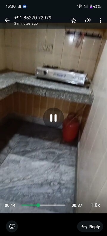 Bedroom in 1 BHK Builder Floor at Dwarka Mor – for Rent