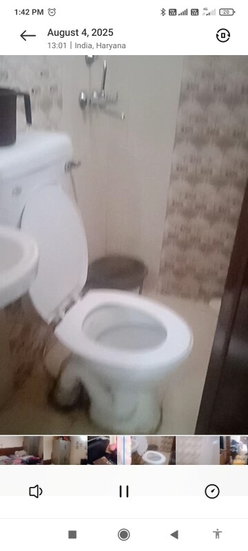 Bathroom in 1 RK Builder Floor at Halwasiya Jalvayu Vihar, Sector 30 – for Rent