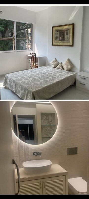 Bathroom in 2 BHK Apartment at Poonam Apartments Worli, Worli – for Rent