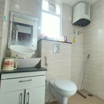 Bathroom in 1 BHK Apartment at Barnala Green Lotus Avenue, Nagla Road – for Sale