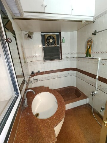 Bathroom in 2 BHK Apartment at Shyam Saran Society, Koregaon Park – for Rent