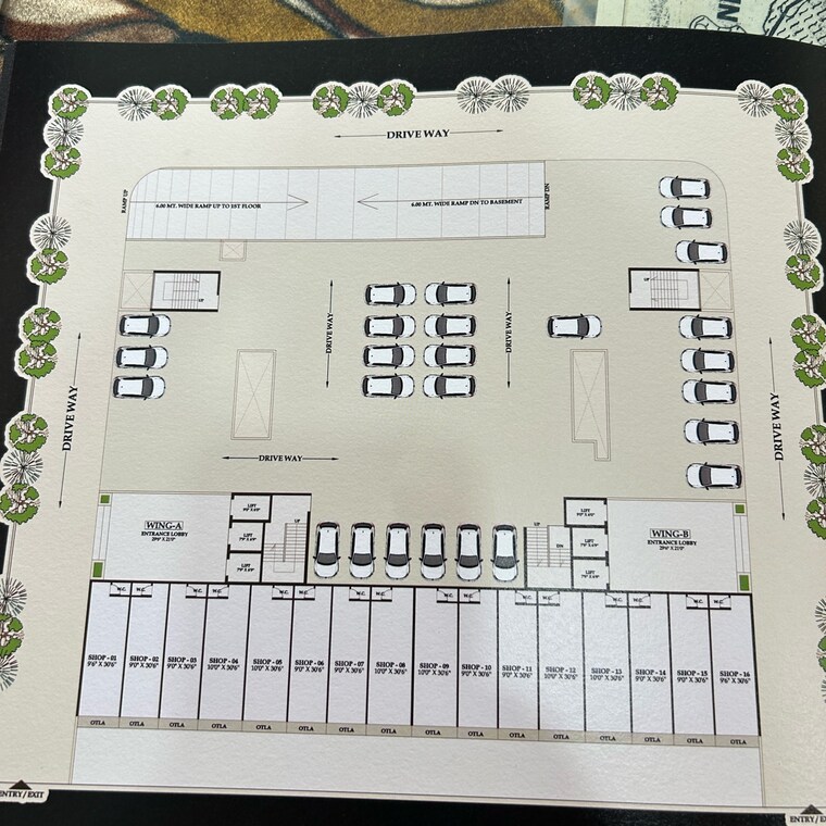 Floor Plan, matrix-landmark 2 Bedroom 591 Sq.Ft. Apartment In Mosare Navi Mumbai 9132096