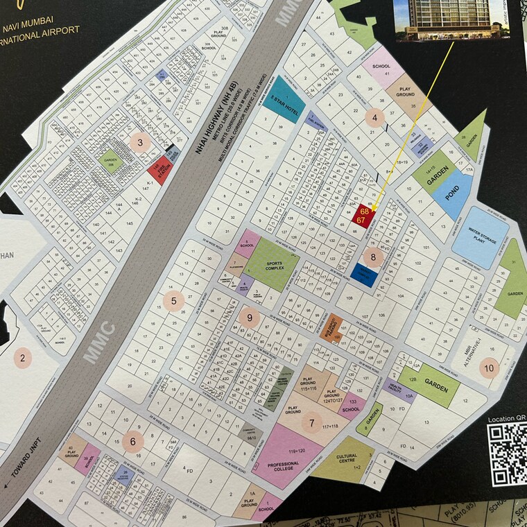 Master Plan, matrix-landmark 2 Bedroom 591 Sq.Ft. Apartment In Mosare Navi Mumbai 9132096