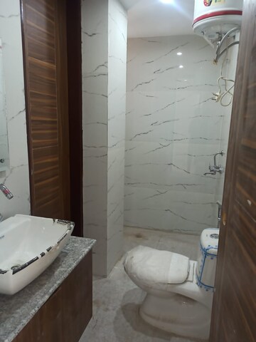Bathroom in 2 BHK Builder Floor at Chattarpur – for Rent