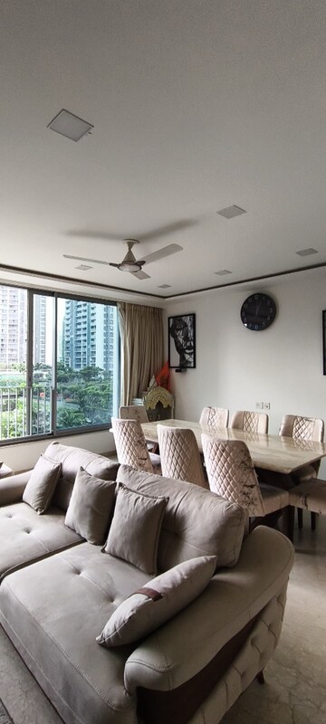 Living Room in 3 BHK Apartment at Oberoi Realty Exquisite, Goregaon East – for Rent