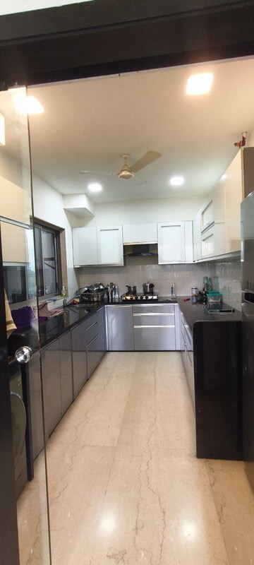 Kitchen in 3 BHK Apartment at Oberoi Realty Exquisite, Goregaon East – for Rent