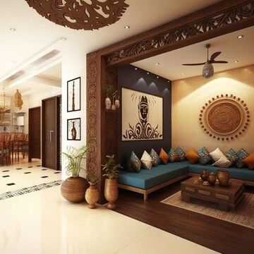 Living Room in 6+ BHK Independent House at RWA Residential Society Sector 46, Sector 46 – for Rent