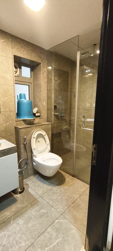 Bathroom in 3 BHK Apartment at Oberoi Realty Exquisite, Goregaon East – for Rent