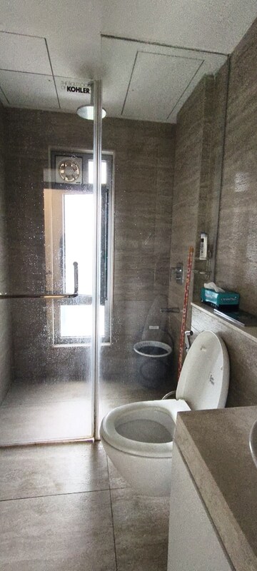 Bathroom in 3 BHK Apartment at Oberoi Realty Exquisite, Goregaon East – for Rent