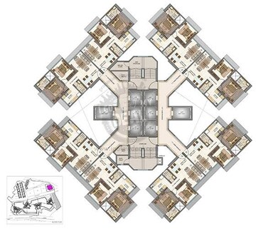 Floor Plan in 2 BHK Apartment at Sheth Auris Bliss, Malad West – for Sale