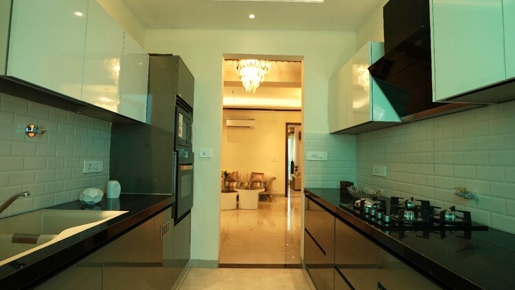Kitchen, dhakoli 3 Bedroom 1350 Sq.Ft. Apartment In Dhakoli Zirakpur 9132446