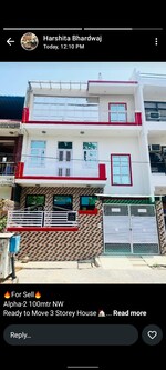 3.5 BHK + Pooja Room,Servant Room,Extra Room 100 Sq.Mt. Independent House in Alpha II Greater Noida