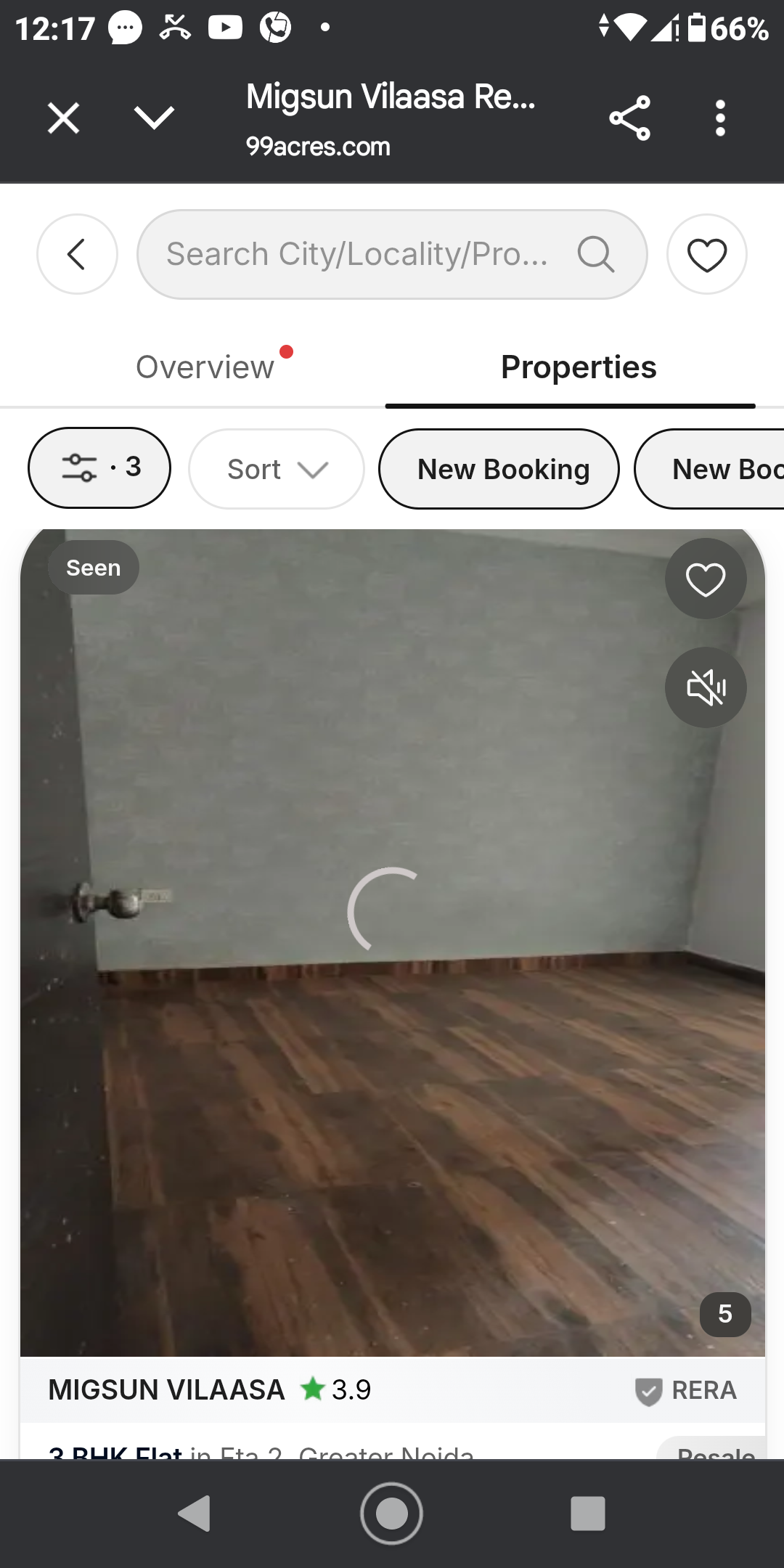 3 BHK + Study Room Apartment For Sale in Migsun Vilaasa