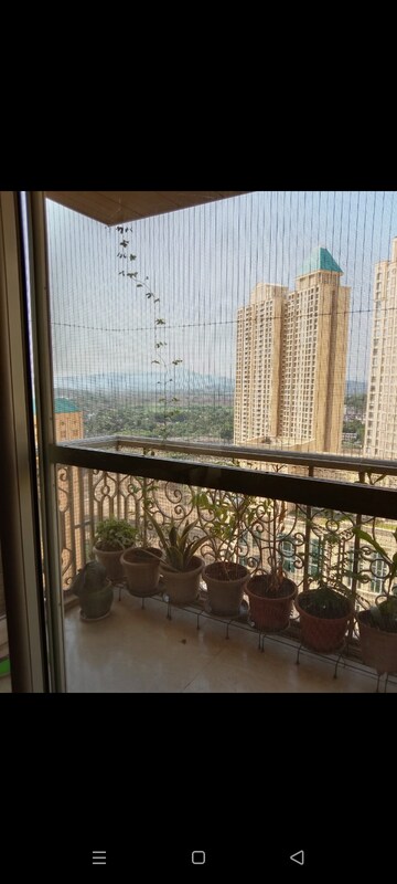Balcony in 3 BHK Apartment at Hiranandani Cardinal, Ghodbunder Road – for Rent