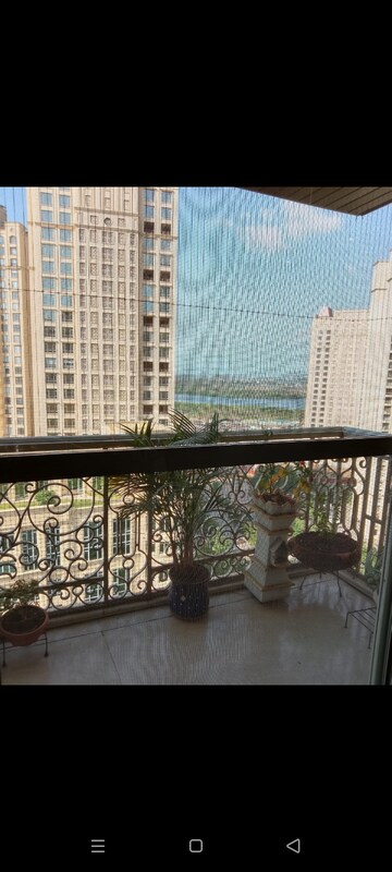 Balcony in 3 BHK Apartment at Hiranandani Cardinal, Ghodbunder Road – for Rent