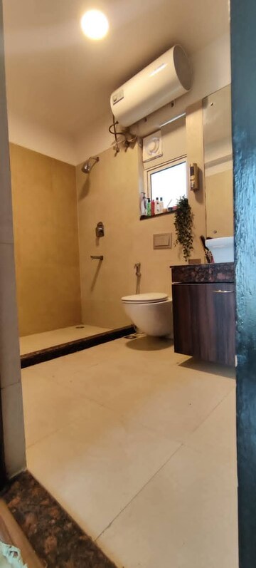 Bathroom in 3 BHK Builder Floor at Freedom Fighters Enclave – for Rent