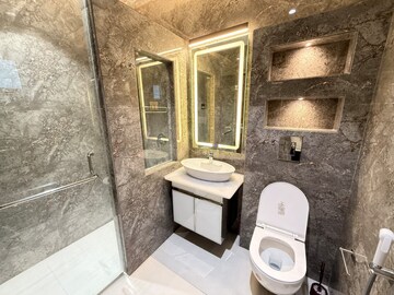 Bathroom in 2 BHK Builder Floor at Vasant Vihar – for Rent