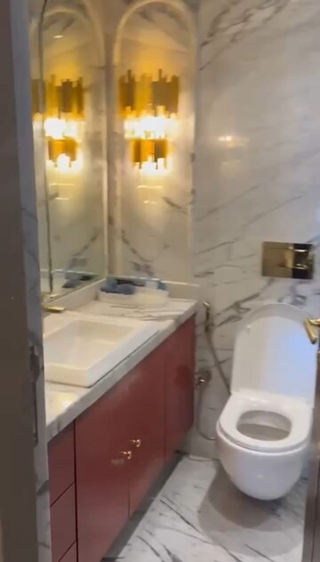 Bathroom in 3 BHK Apartment at Sambhav The Primordial House, Kemps Corner – for Sale