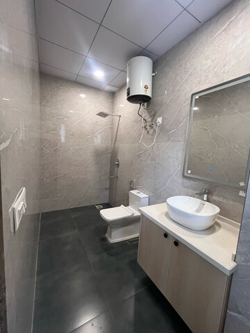 Bathroom in 2 BHK Builder Floor at ROF Portico, Sushant Lok I – for Rent
