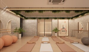 Building Lobby in 3 BHK Apartment at Vrindavan Yojna – for Sale