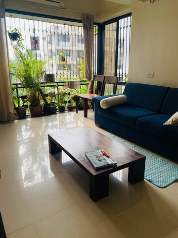 Living Room in 1 BHK Apartment at Bandra West – for Rent