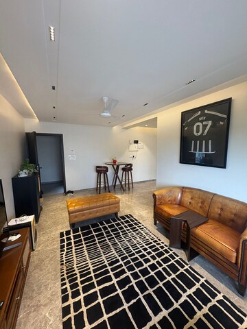 Living Room in 2 BHK Apartment at Juhu – for Rent