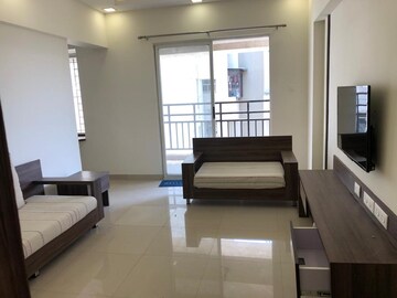 Living Room in 2 BHK Apartment at Majestique Landmark Miami, Dhayari – for Rent