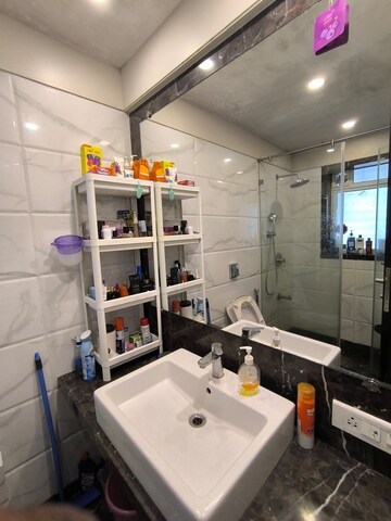 Bathroom in 2 BHK Apartment at Bandra West – for Rent