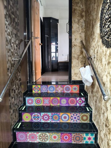 Living Room in 2.5 BHK Apartment at Mahavir CHS Nerul, Nerul – for Rent