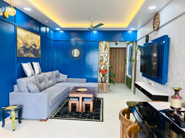 Living Room, oxford-florida-riverwalk 3 Bedroom 1016 Sq.Ft. Apartment In Mundhwa Pune 9133165